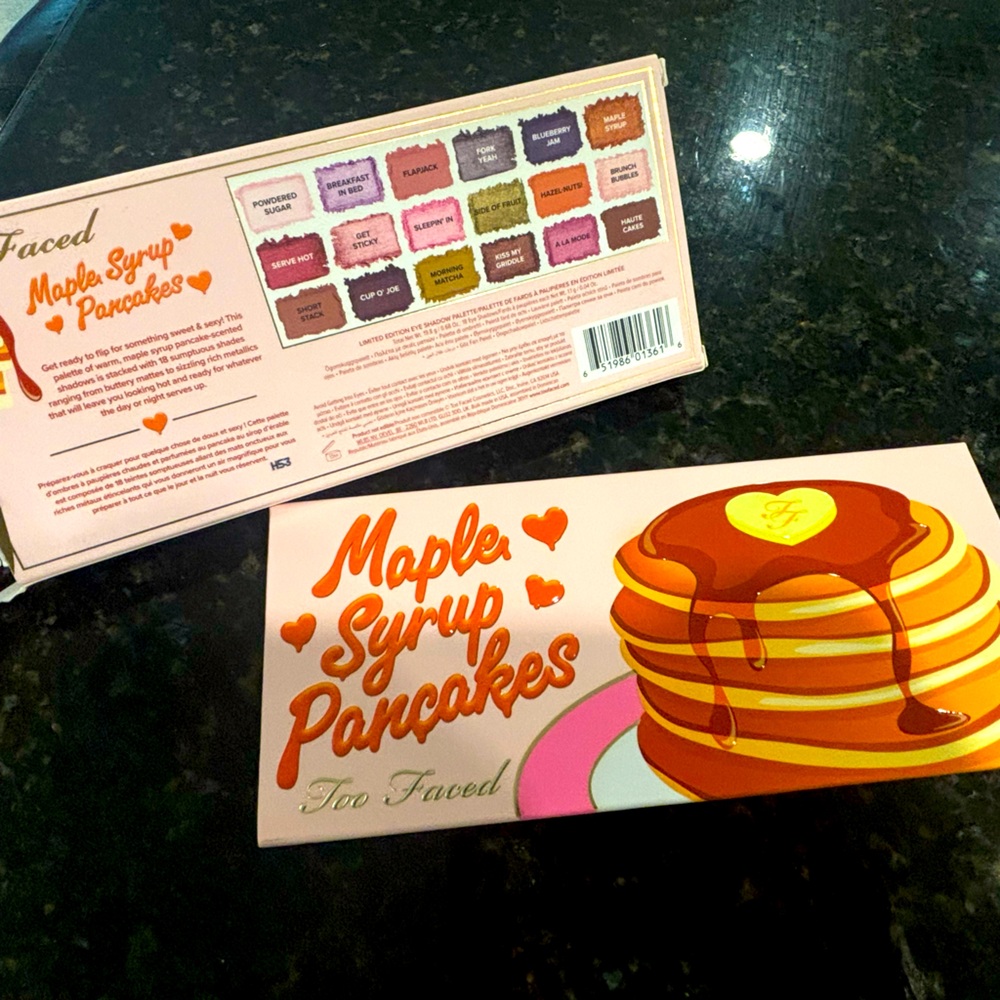 NEW Too Faced Maple Syrup Pancakes eyeshadow palette